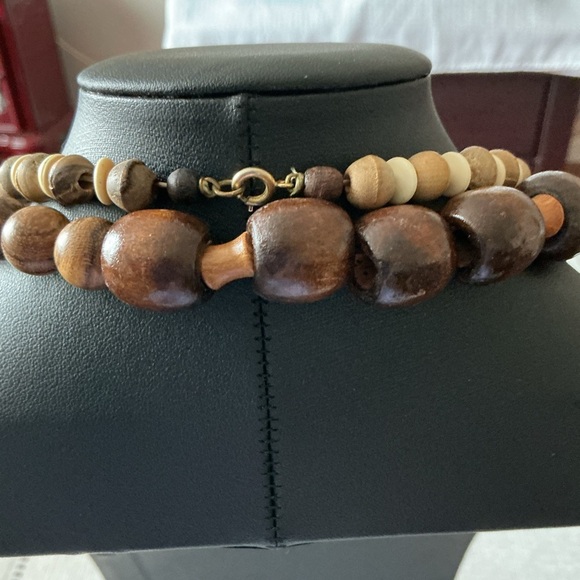 Natural Wooden Beaded Necklaces - Picture 4 of 4